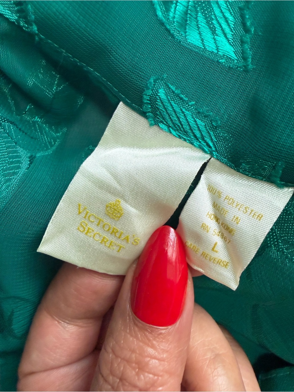 Victoria's Secret vintage Emerald Green pj set
